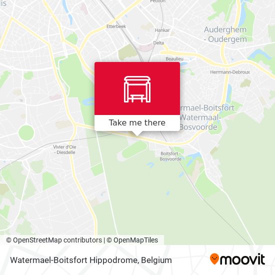 Watermael-Boitsfort Hippodrome map