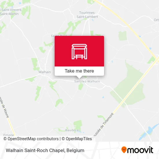Walhain Saint-Roch Chapel map