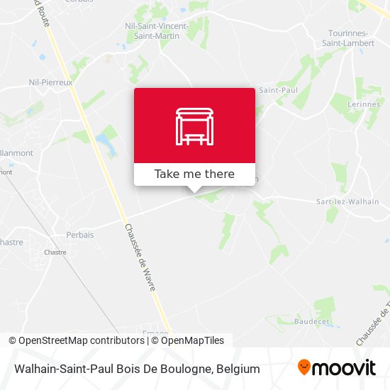 Walhain-Saint-Paul Bois De Boulogne map
