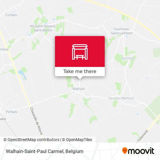 Walhain-Saint-Paul Carmel map