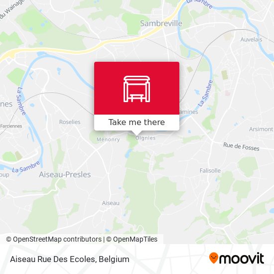 Aiseau Rue Des Ecoles plan