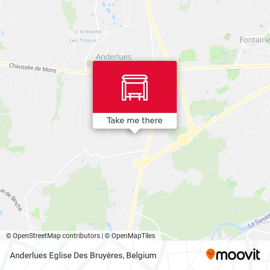 Anderlues Eglise Des Bruyères plan