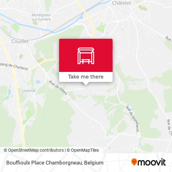 Bouffioulx Place Chamborgneau map