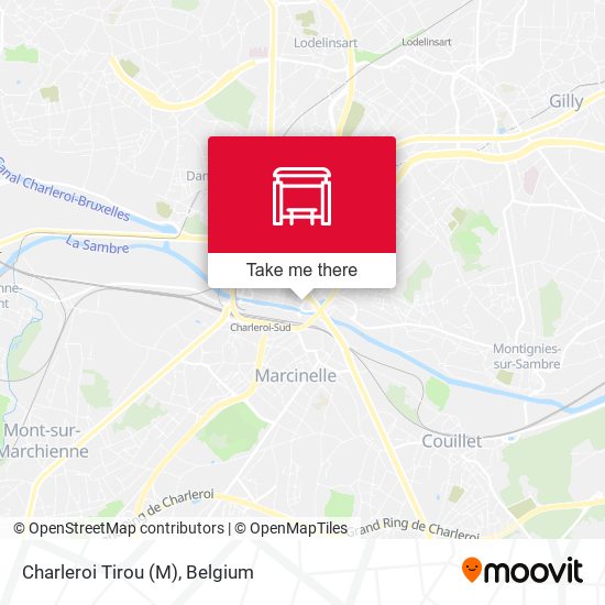 Charleroi Tirou (M) map