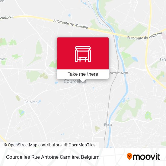 Courcelles Rue Antoine Carnière plan