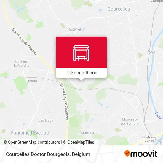 Courcelles Doctor Bourgeois map