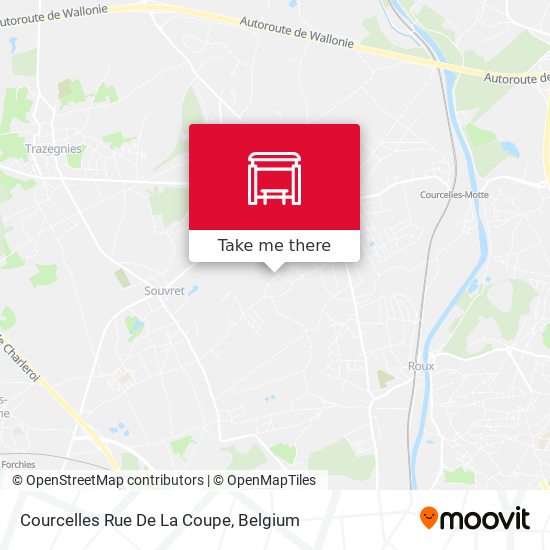 Courcelles Rue De La Coupe map