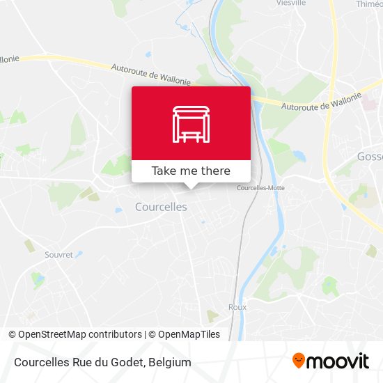 Courcelles Rue du Godet map