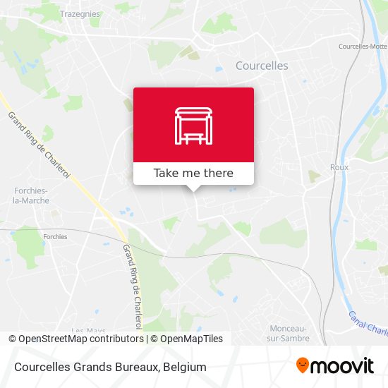 Courcelles Grands Bureaux map