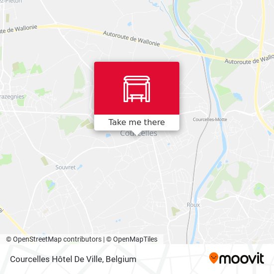 Courcelles Hôtel De Ville map