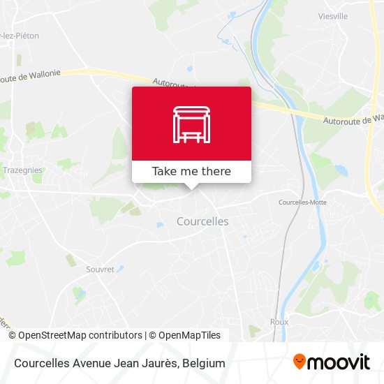Courcelles Avenue Jean Jaurès plan