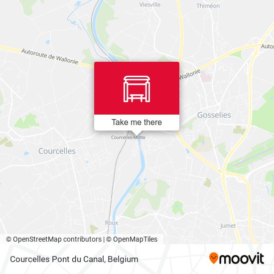 Courcelles Pont du Canal plan