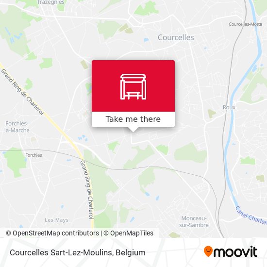 Courcelles Sart-Lez-Moulins plan