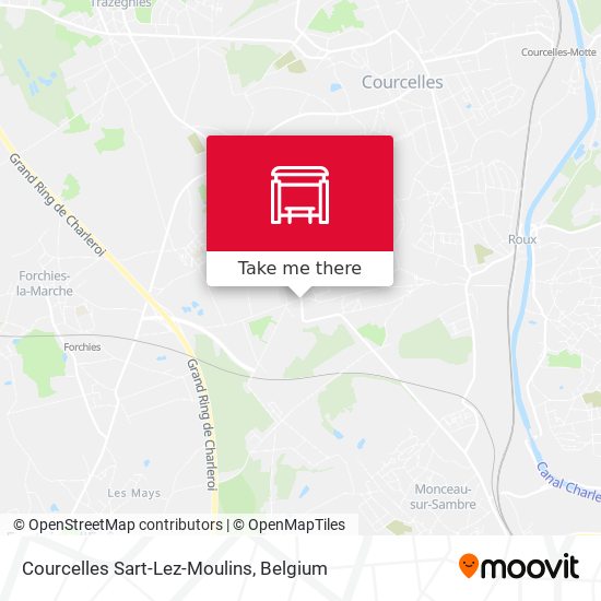 Courcelles Sart-Lez-Moulins map