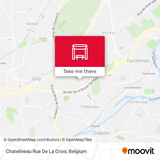 Chatelineau Rue De La Croix map