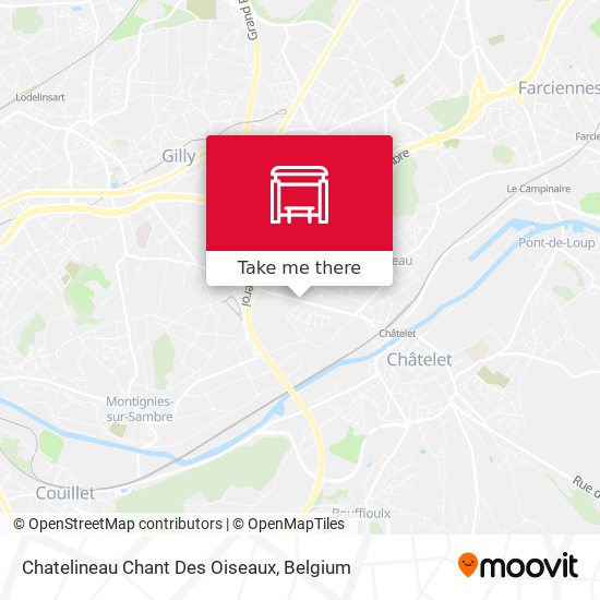 Chatelineau Chant Des Oiseaux map