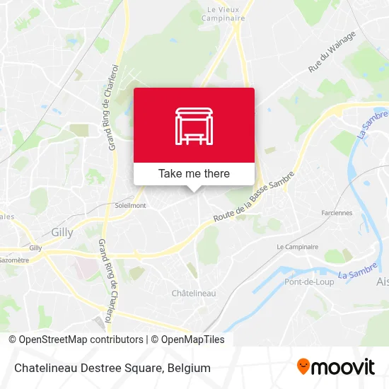 Chatelineau Destree Square map