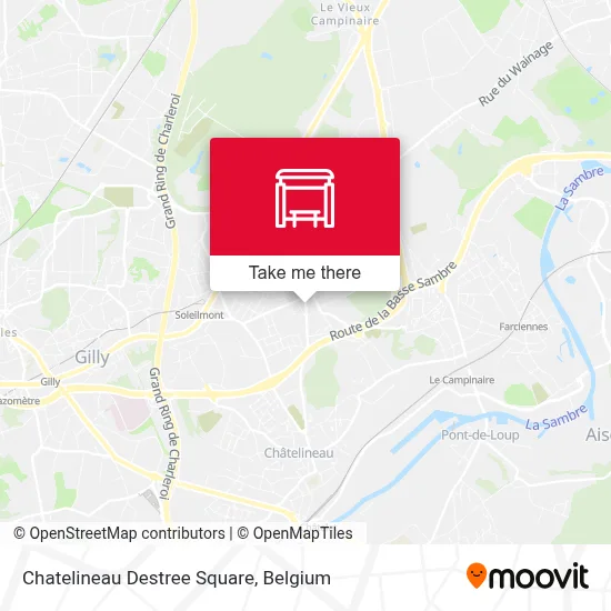 Chatelineau Destree Square map
