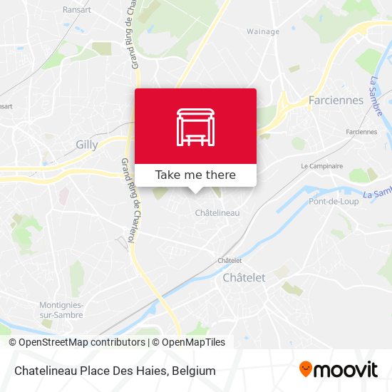 Chatelineau Place Des Haies map