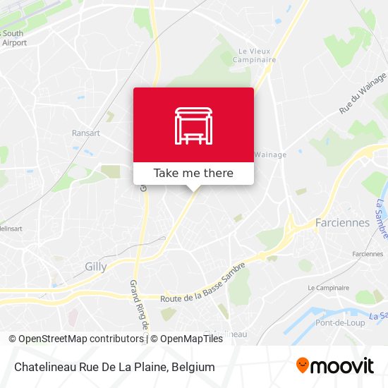 Chatelineau Rue De La Plaine plan