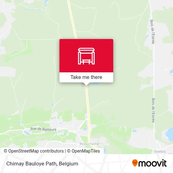 Chimay Bauloye Path map