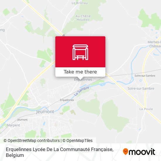 Erquelinnes Lycée De La Communauté Française plan