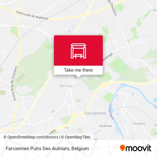 Farciennes Puits Des Aulniats map