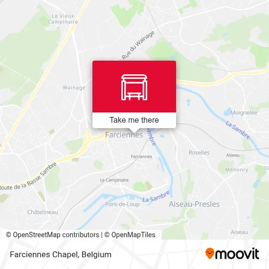 Farciennes Chapel map