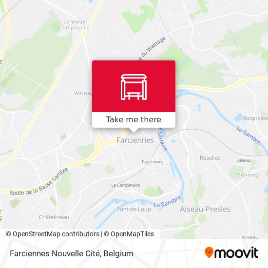 Farciennes Nouvelle Cité map