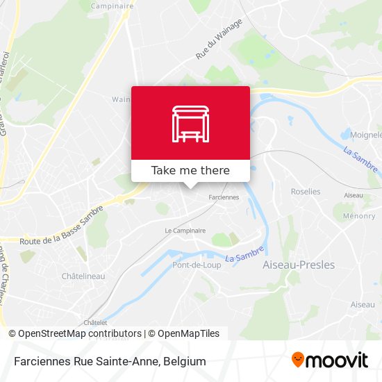 Farciennes Rue Sainte-Anne map