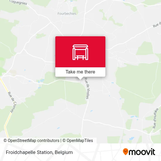 Froidchapelle Station map