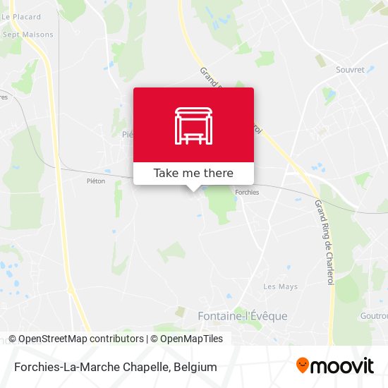 Forchies-La-Marche Chapelle map