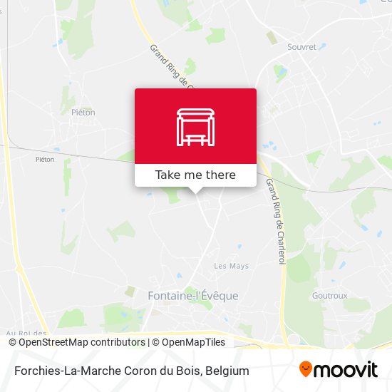 Forchies-La-Marche Coron du Bois map
