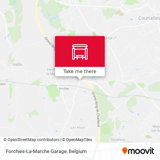 Forchies-La-Marche Garage map