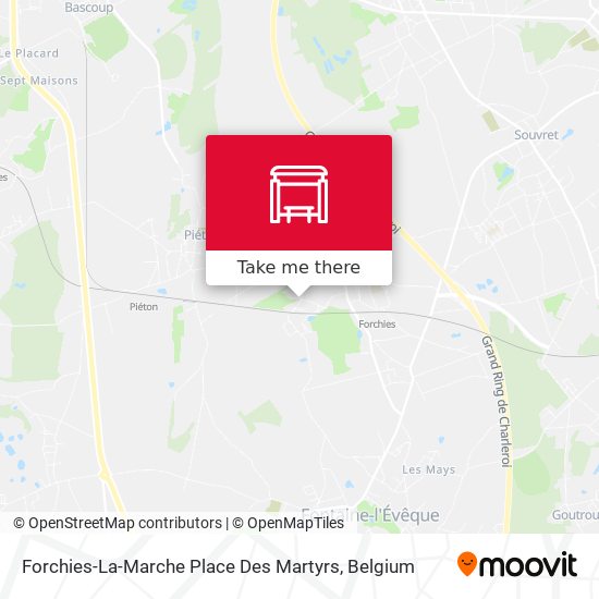 Forchies-La-Marche Place Des Martyrs map
