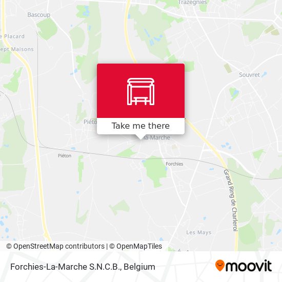 Forchies-La-Marche S.N.C.B. map