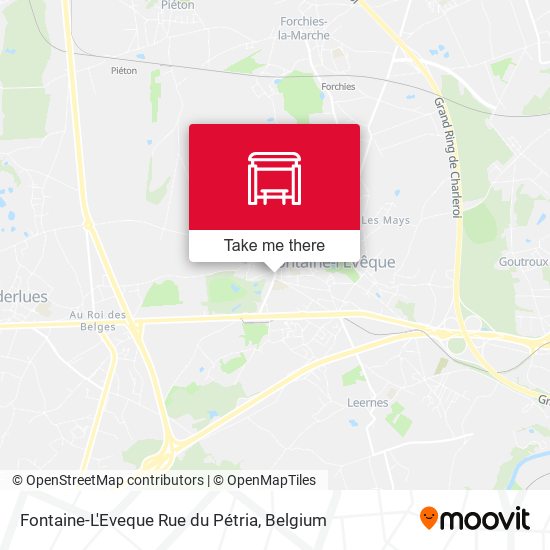 Fontaine-L'Eveque Rue du Pétria map