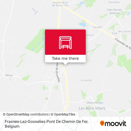 Frasnes-Lez-Gosselies Pont De Chemin De Fer map