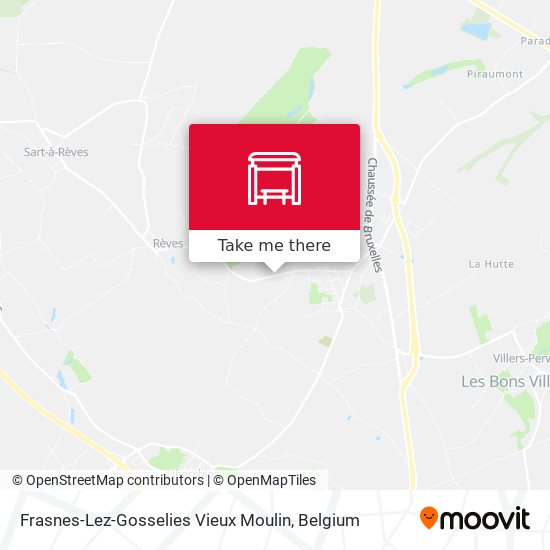 Frasnes-Lez-Gosselies Vieux Moulin plan