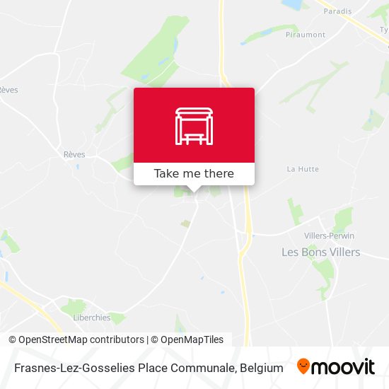 Frasnes-Lez-Gosselies Place Communale map