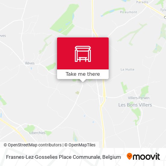 Frasnes-Lez-Gosselies Place Communale plan