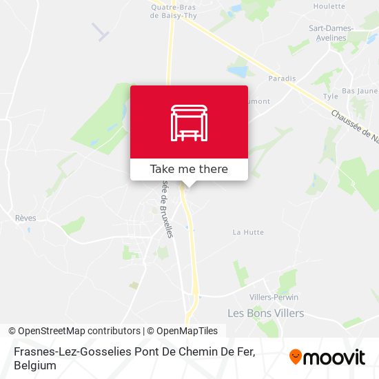 Frasnes-Lez-Gosselies Pont De Chemin De Fer map