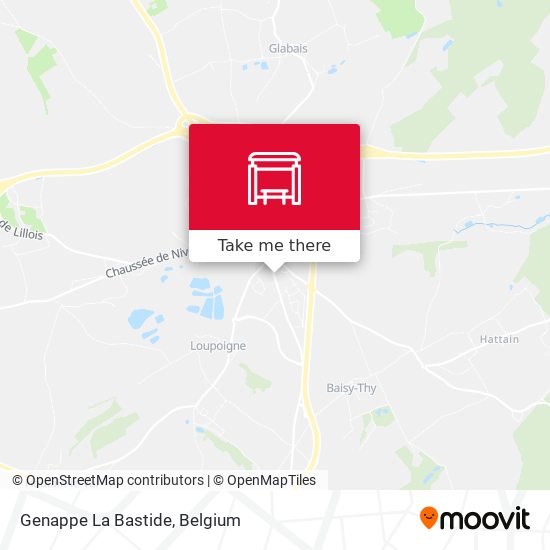 Genappe La Bastide map