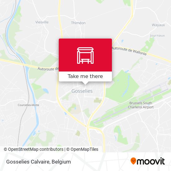 Gosselies Calvaire plan