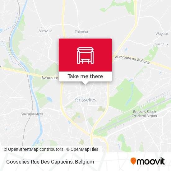 Gosselies Rue Des Capucins map