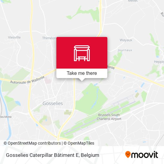 Gosselies Caterpillar Bâtiment E map