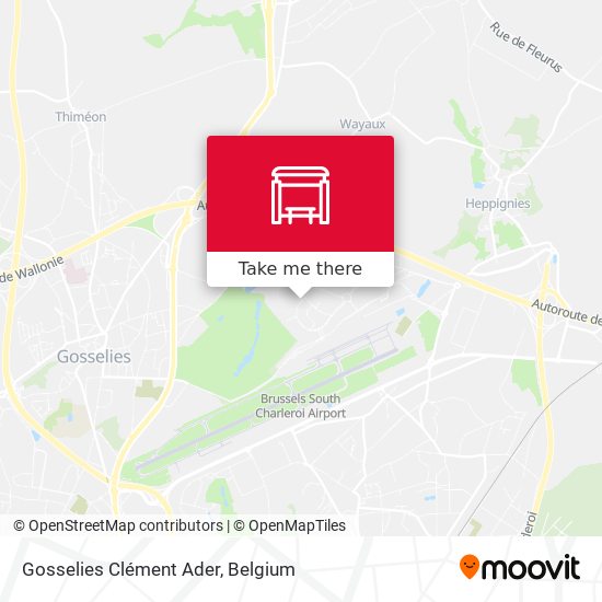 Gosselies Clément Ader plan