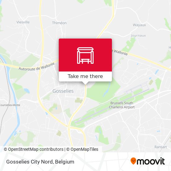 Gosselies City Nord map