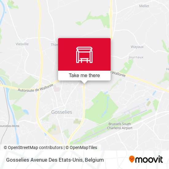 Gosselies Avenue Des Etats-Unis plan