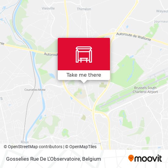Gosselies Rue De L'Observatoire plan